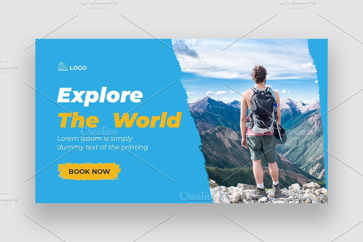 Travel Youtube Thumbnail Bundle, a Social Media Template by Shahjahangdb1 (Photo 20 of 21)