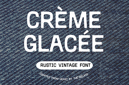 Crème Glacée: Vintage Sans Serif, a Sans Serif Font by The Gelato Type