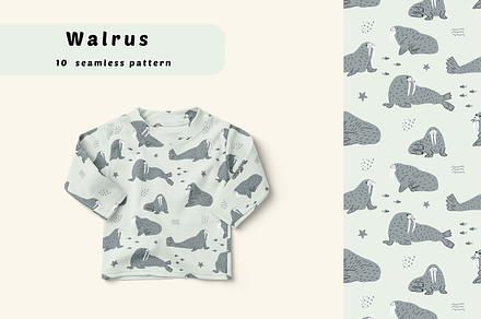 Walrus, a Wallpaper Graphic by AnnaEshka