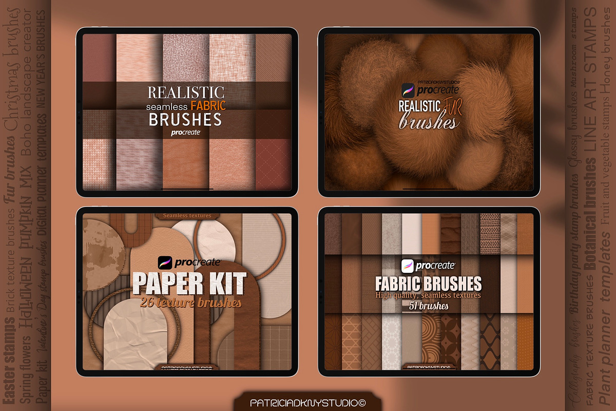 2500+ Procreate brushes // All shop, a Brush Add-On by PDknyStudio