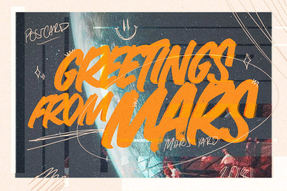 MILKBAR BRUSH Font, a Font by Cameron Humphries (Photo 8 of 8)