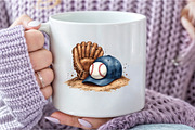 Watercolor Baseball Glove, an Illustration by DreamCafeArt (Thumbnail 6 of 7)