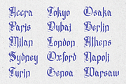 Westend Ridge - Blackletter Font, a Blackletter Font by Randi Irvan | Rvandtype (Thumbnail 4 of 12)