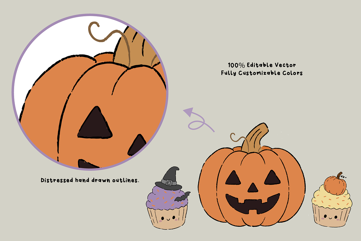 Halloween Doodles, a Seasonal Illustration by An Design (Photo 3 of 4)