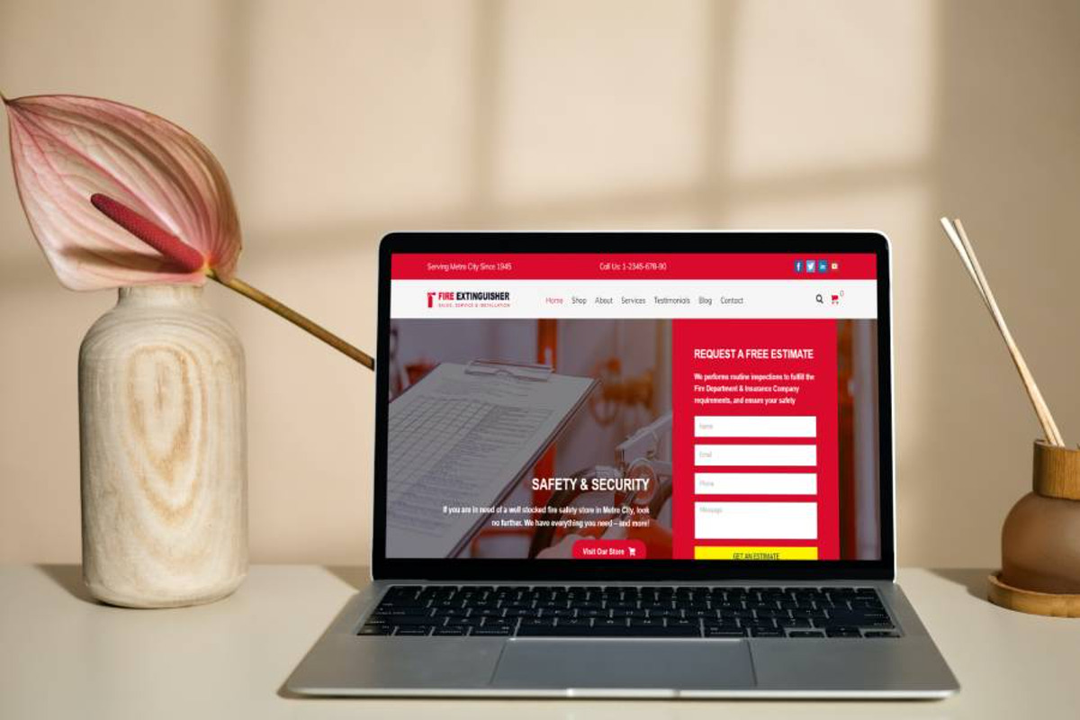 Fire Extinguisher WordPress Theme preview 2