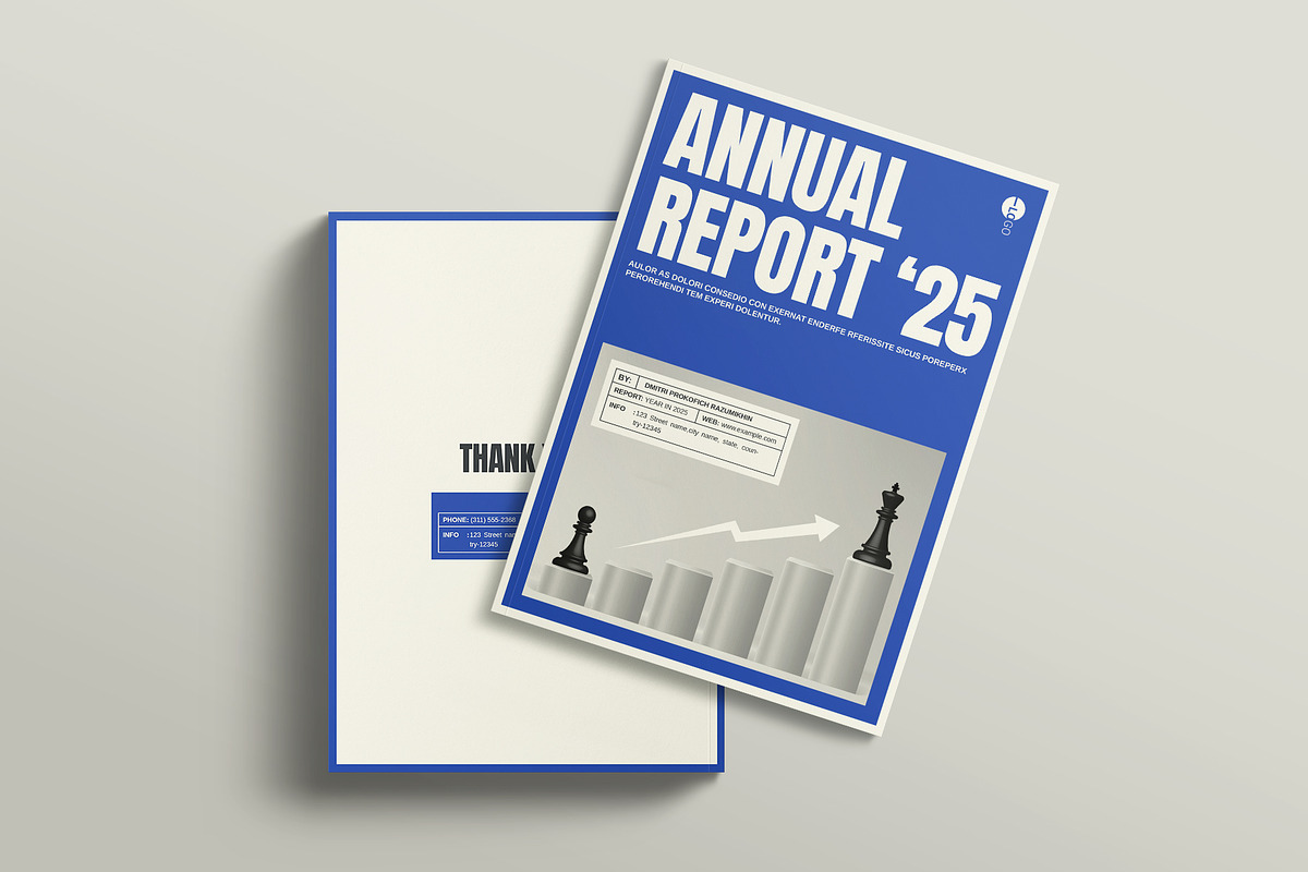 The Annual Report Template | Canva, a Brochure Template by ArtisanaAura (Photo 9 of 10)