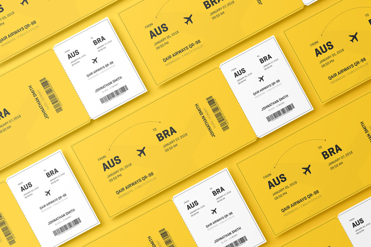 Event Ticket Mockup, a Mockup by Toasin Studio (Photo 7 of 8)
