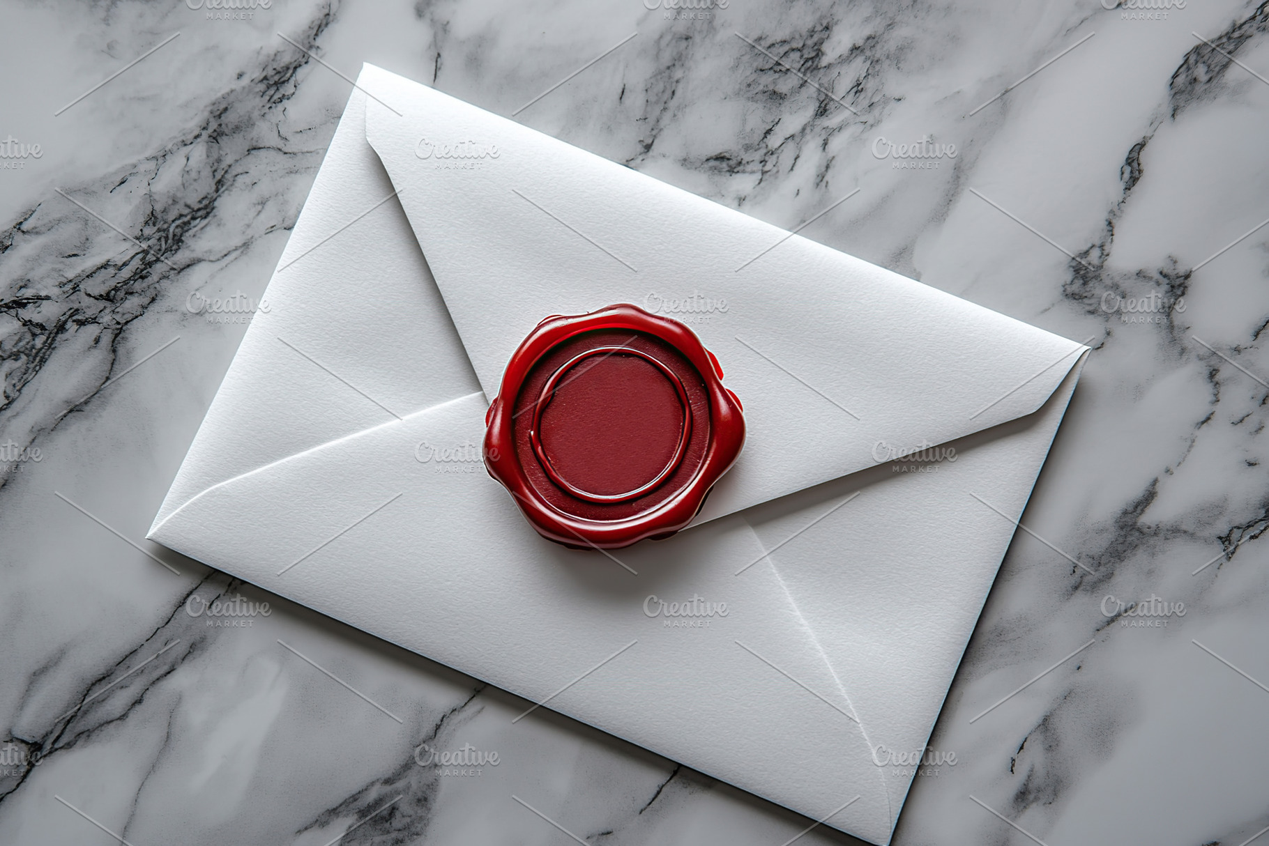 Envelope with red wax seal, a Photo by AlyaAnd