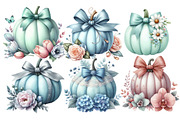 Floral Pumpkin Clipart, an Illustration by Designworld (Thumbnail 4 of 6)