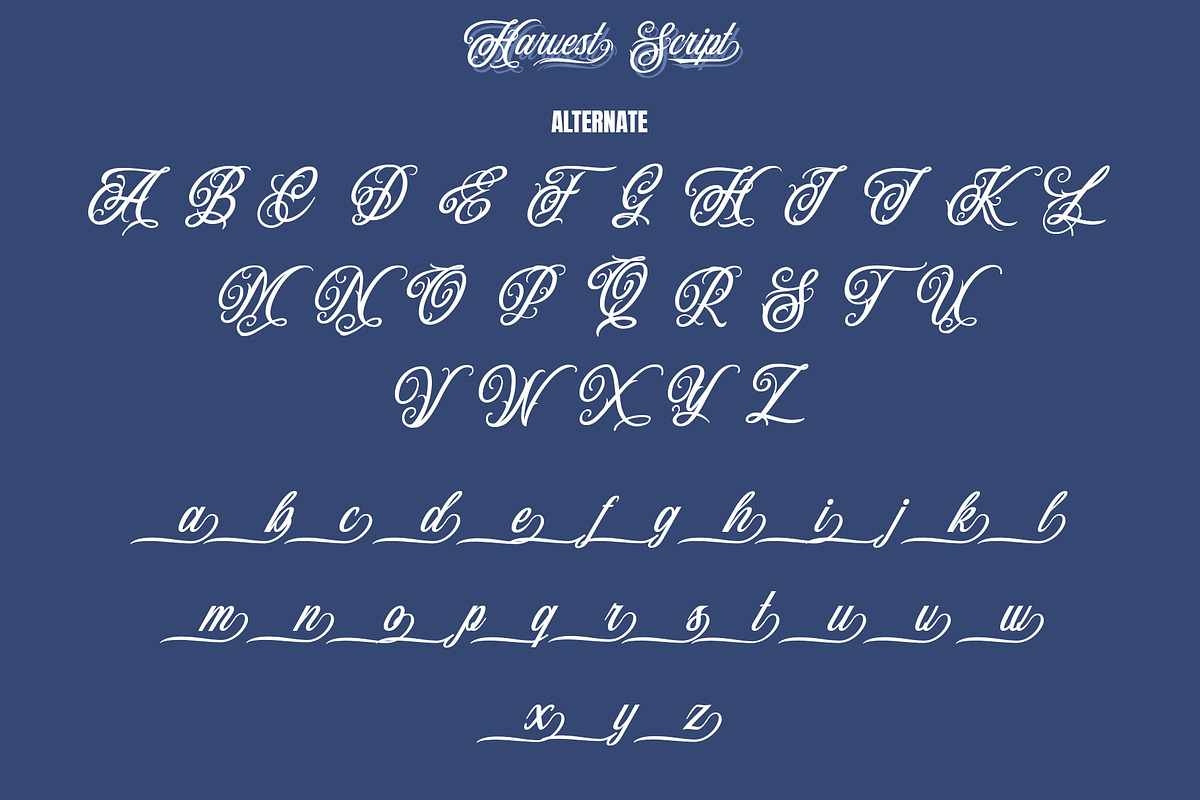 Harvest Script | Modern Typeface, a Script Font by Analogous (Photo 14 of 17)