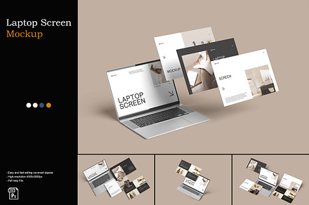 Laptop Screen Mockup, a Mac Mockup by Simpanggraphic