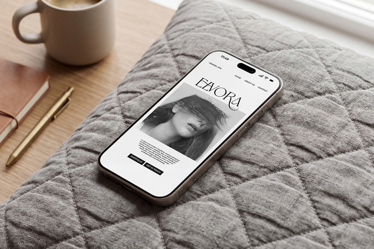 Elvora - iPhone Device Mockup Bundle, an iPhone Mockup by Heinzel Std Mockup (Photo 8 of 14)