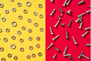 Diagonal split metal hardware, an Industrial Photo by Gladkov photography