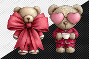 Valentine Teddy With Elements Bundle, an Illustration by Creative Art (Thumbnail 9 of 10)