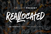 Reallocated, a Font by Dumadistyle (Thumbnail 1 of 9)