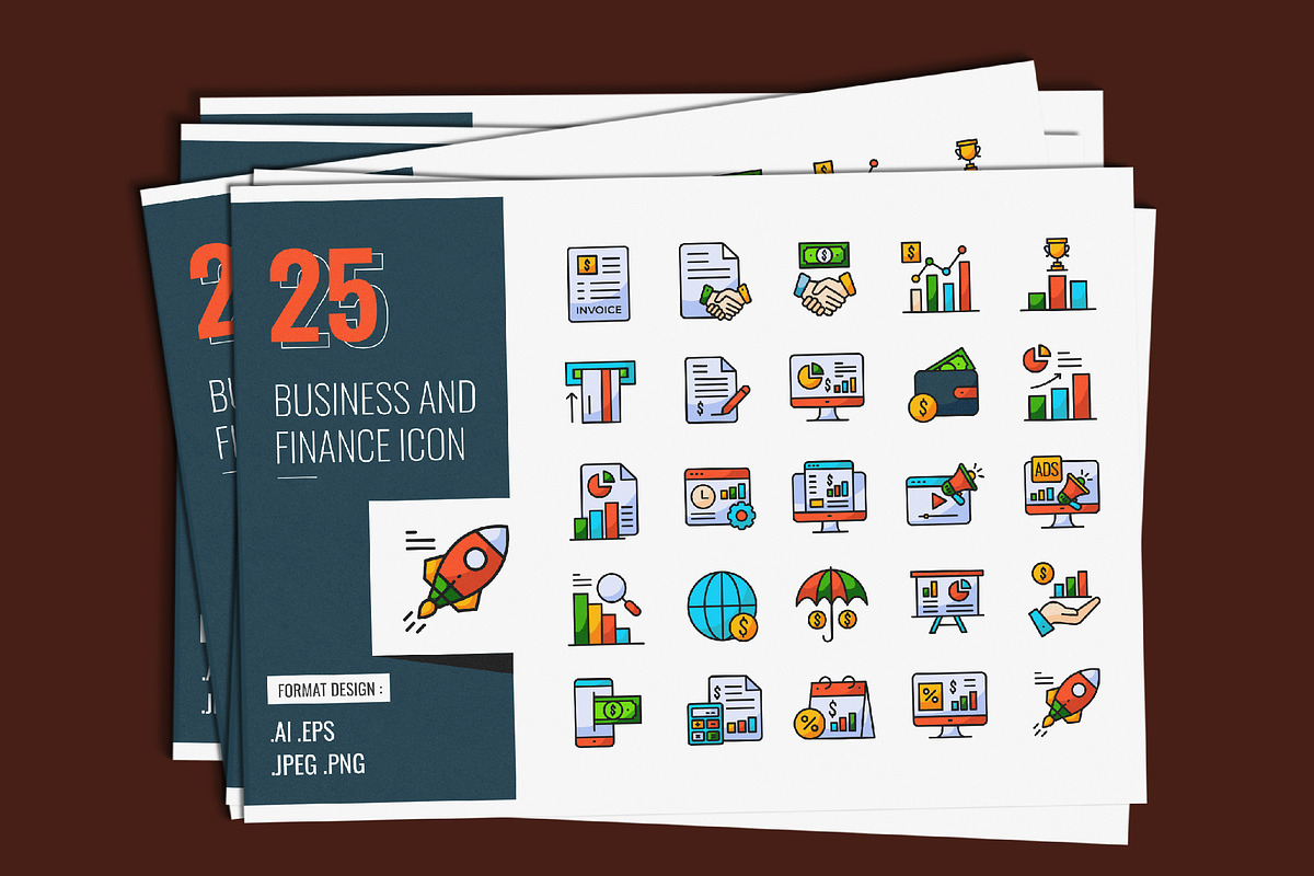 Business and Finance Icon Design, a Duotone Icon by shin_std