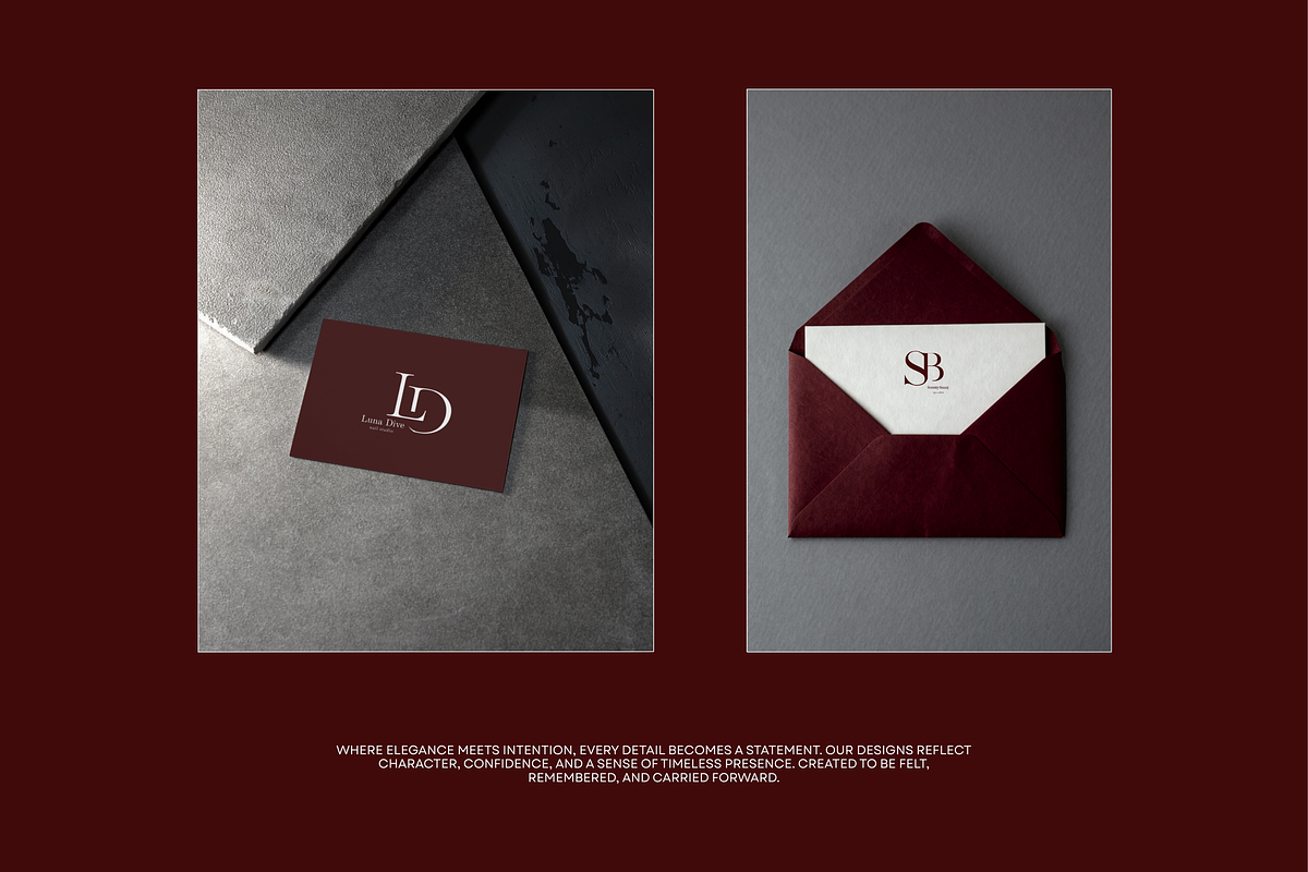 Canva burgundy and white trendy logo, a Branding & Logo Template by Uyava Space (Photo 7 of 7)
