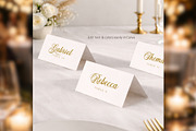 Luxury Place Cards Canva bd004, a Card Template by TyphoonStudio (Thumbnail 4 of 9)