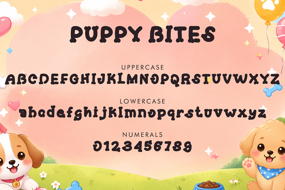 Puffy Bites, a Handwritten Font by Yoga Letter (Photo 5 of 5)