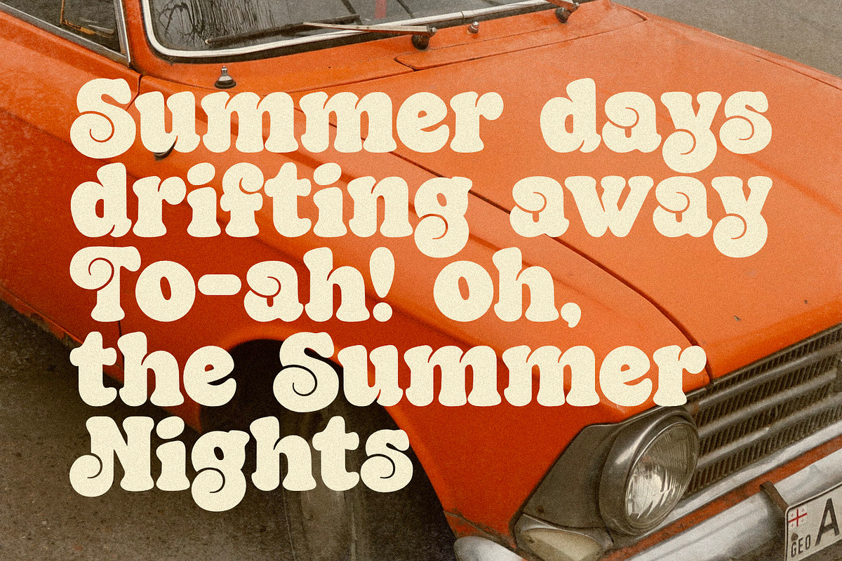 Chunky Beard - Retro Type, a Serif Font by ikiiko (Photo 3 of 7)