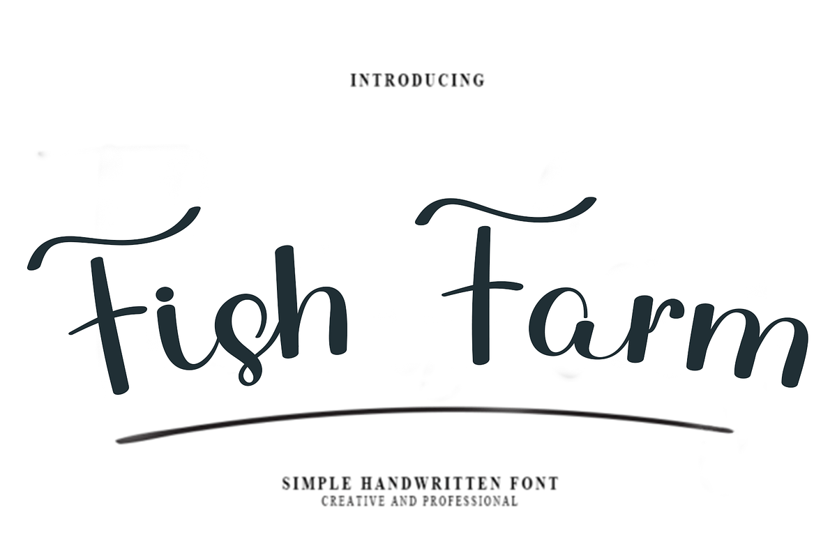 Fish Farm, a Handwritten Font by InermediaSTUDIO (Photo 1 of 3)