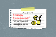 Just Note - Font and Doodle, a Script Font by Java pep (Thumbnail 7 of 11)