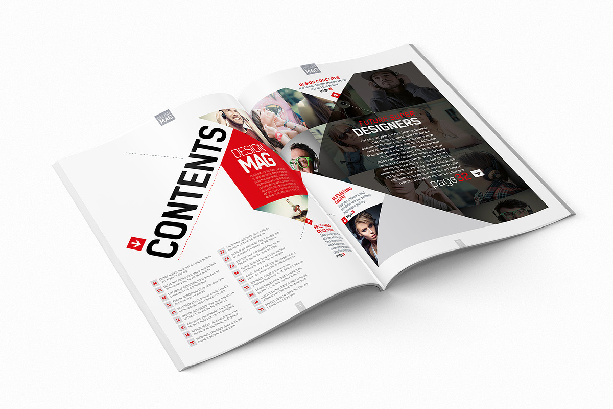 Magazine Template InDesign 07, a Magazine Template by Love Graphic Design (Photo 3 of 29)
