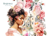 Regency Vintage Clipart Set, a Person Illustration by Twigs and Twine (Thumbnail 7 of 7)
