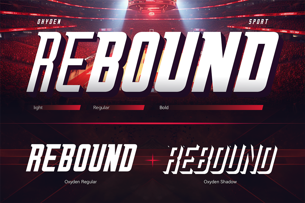 Oxyden, a Sans Serif Font by Burntilldead (Photo 5 of 13)