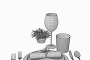 Tableware 02, an Object 3D Model by 3dcruz (Thumbnail 3 of 9)