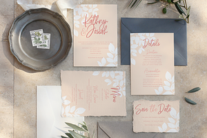 Blush Wedding Stationery Suite