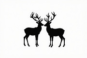 Deer Silhouette Vector Bundle, an Illustration by abu67222 (Thumbnail 5 of 7)