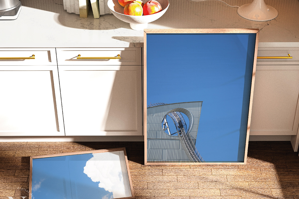 White Kitchen Interior Frame Mockup, a Product Mockup by N digital designs (Photo 6 of 7)