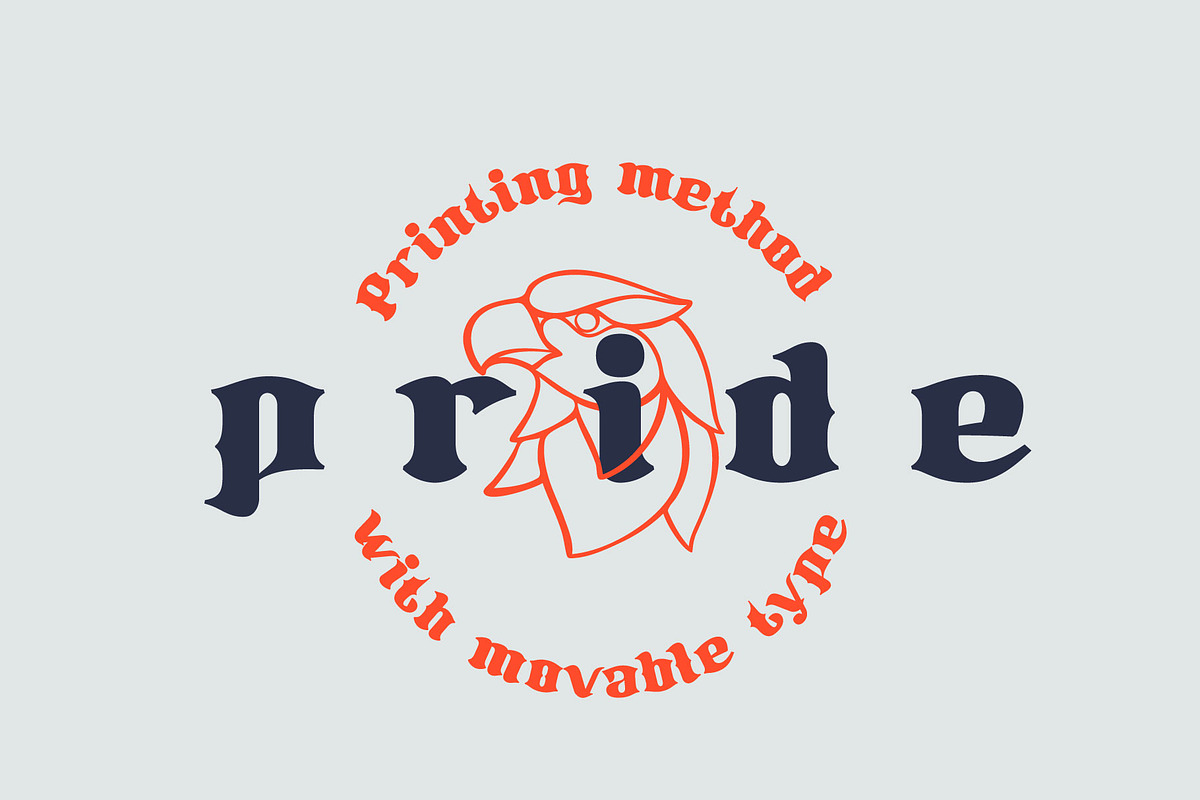 Westland blackletter font preview 6