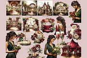 Bohemian Wedding Clipart Set, a Person Illustration by GlamArtZhanna (Thumbnail 2 of 5)