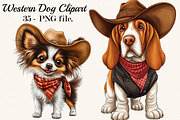 Cute Western Cowboy Dogs Clipart, an Animal Illustration by SVGArt (Thumbnail 1 of 5)