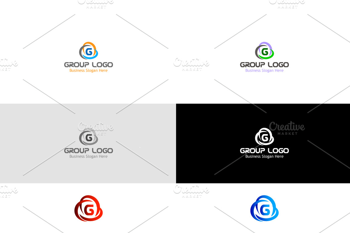 group style Logo, a Branding & Logo Template by BdThemes