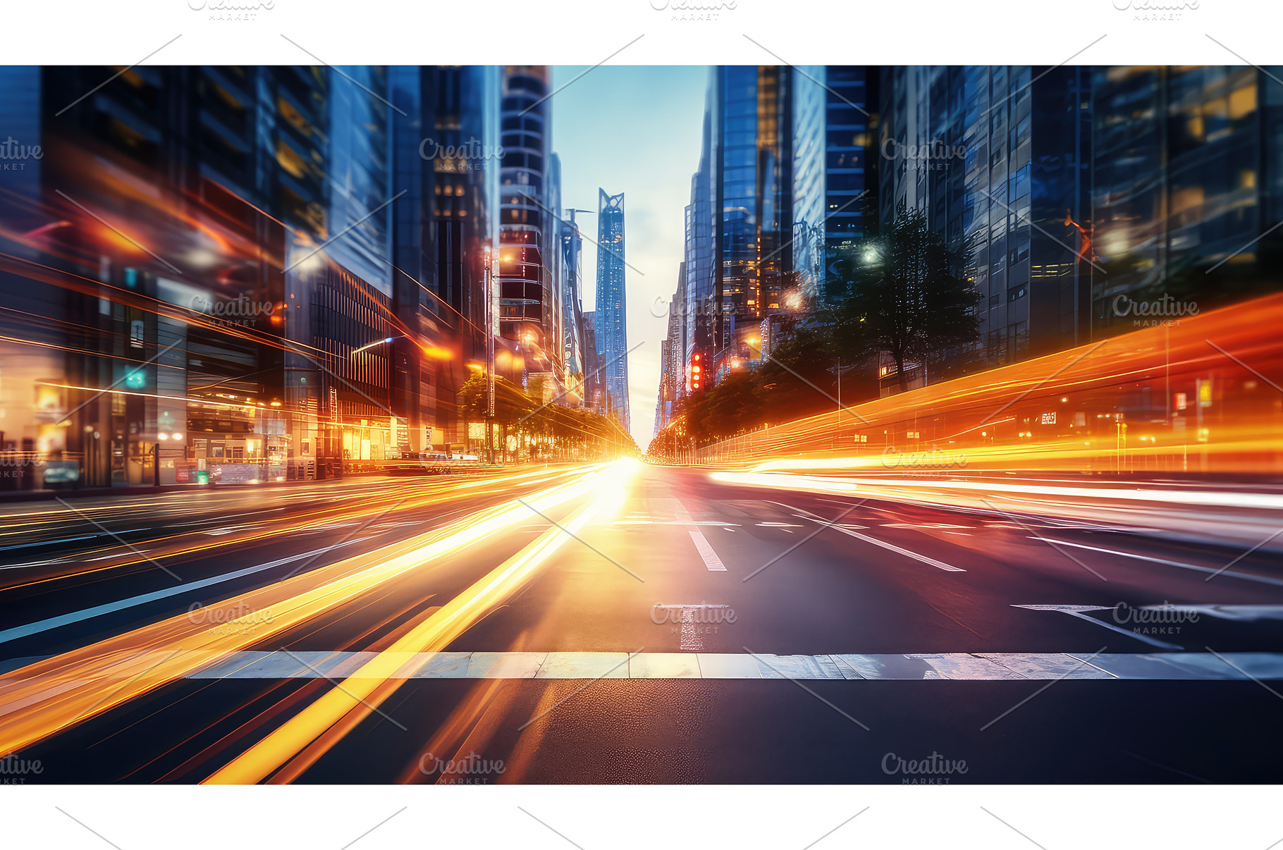 fast blur city business ai generated, a Background Photo by pikepicture