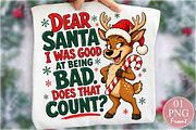 Dear Santa I Was Good At Being Bad, a Seasonal Illustration by Rose Art (Thumbnail 1 of 4)