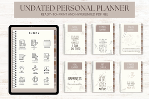 Undated Digital Personal Planner