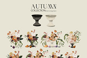 AUTUMN FLORA watercolor floral fall, a Seasonal Illustration by Lana Elanor (Thumbnail 8 of 11)
