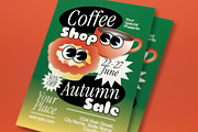 Coffee Shop Autumn Sale Flyer, a Flyer Template by graphicook (Thumbnail 2 of 3)