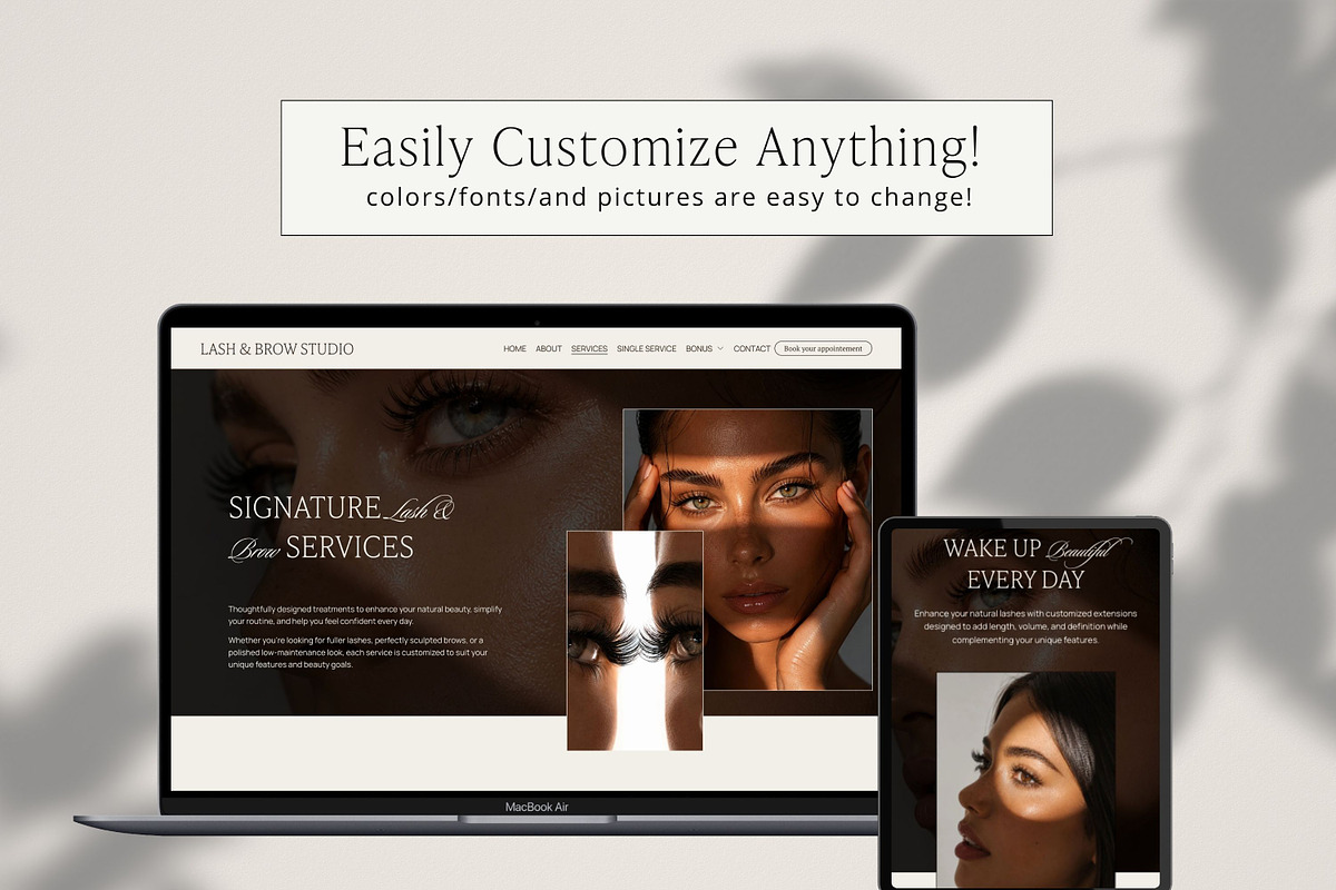 Template Squarespace Lash & Brow, a Squarespace Template by Studio Marmotte (Photo 4 of 11)