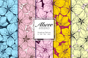 Hand-Drawn Sakura Blossom Pattern, a Pattern Graphic by Alwee Studio (Thumbnail 1 of 10)