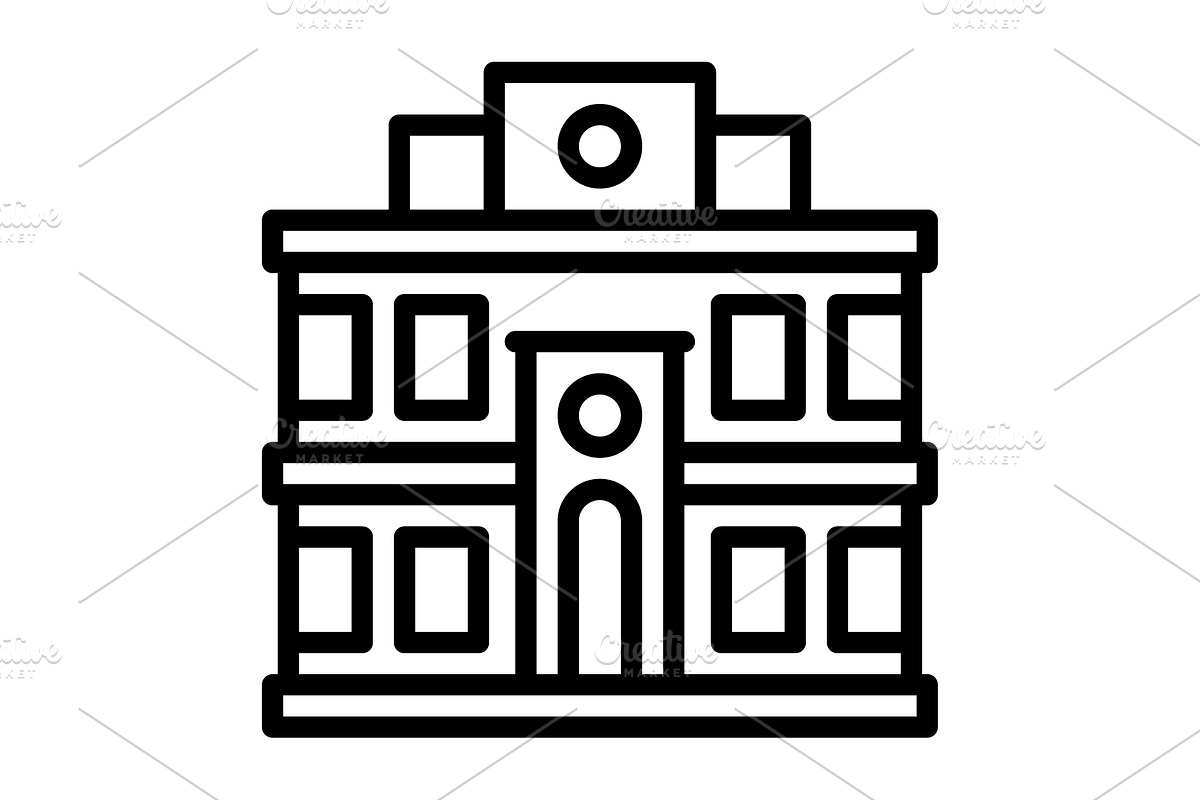 Stations railway black icon, an Outline Icon by Creative priyanka