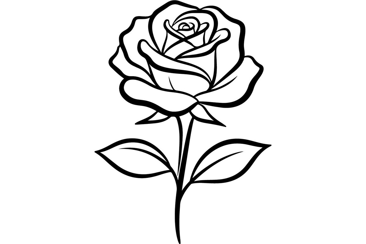Rose Silhouette File Bundle, a Decorative Illustration by Designer_Momina (Photo 7 of 21)