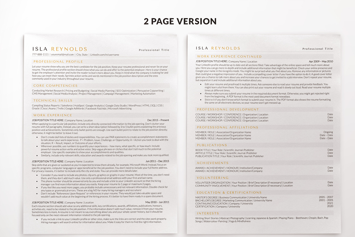 Professional Resume for Mac Pages, a Resume Template by BestResumes.Co (Photo 3 of 10)