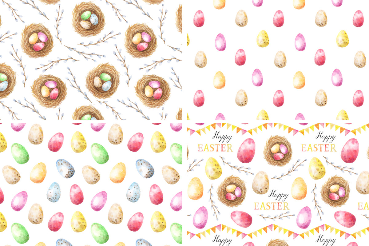 Easter Watercolor Collection, a Background Graphic by LarysaZabrotskaya (Photo 3 of 4)