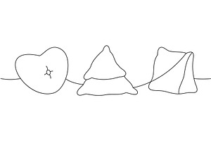 Comfortable pillows set one line, an Object Illustration by GraphiShop