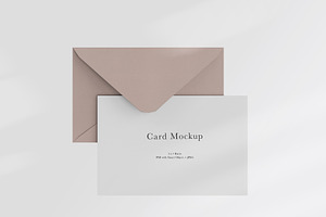 Card Mockup #777 PSD + Smart Object, a Print Template by Kzara Visual Concepts